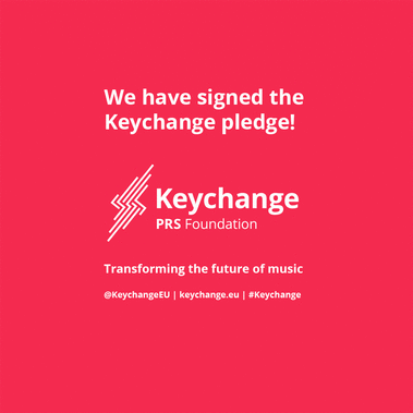 A gif displaying the words: "We have signed the keychange pledge!" and the Keychange logo.